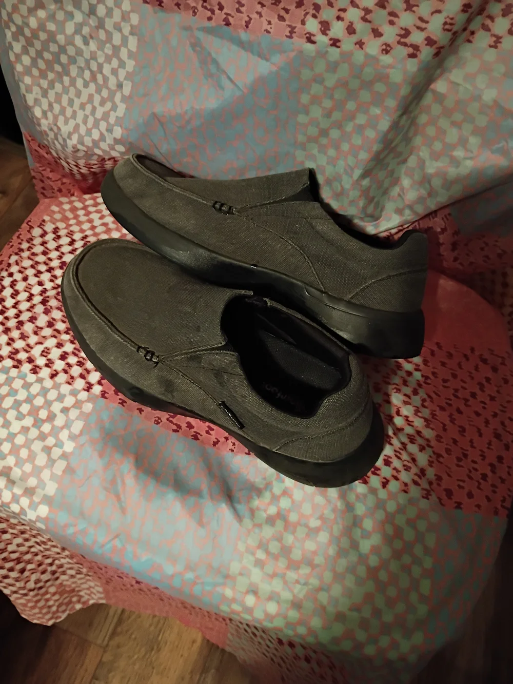 Men's Slip-On Boat Shoes in Olive Brown